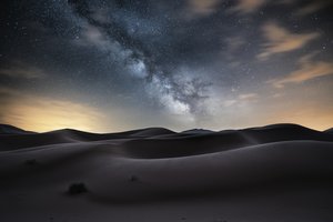 Обои на рабочий стол: desert, milky way, млечный путь, пустыня