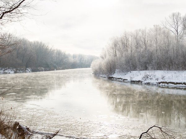 дымка, зима, река, РУБЦОВСК, снег, фотограф Александр Мясников