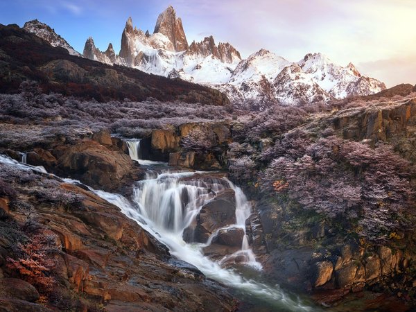 argentina, Fitz Roy, Los Glaciares National Park, Rio de la Cascada