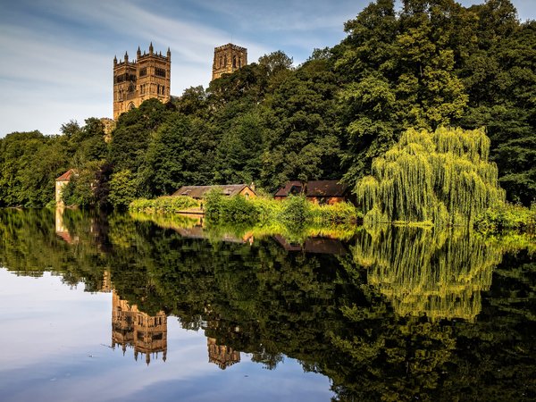 Cathedral, Durham, Reflections, river Wear