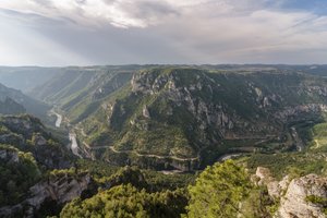 Обои на рабочий стол: Aveyron, canyon, france, Gorges du Tarn, Lozère, Tarn River, Аверон, Горж-дю-Тарн, каньон, Лозер, река Тарн, Тарнское ущелье, франция