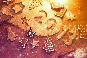 Обои на рабочий стол: christmas, new year, новый год, печенье, рождество