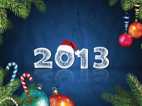 2013, Happy New Year 2013, новый год, праздник, шапка