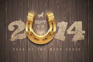 Обои на рабочий стол: 2014, 2014 год, happy new year, year of the wood horse, год дерева лошади, с новым годом