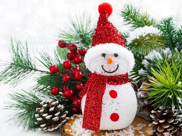 christmas, decoration, snowman, tree