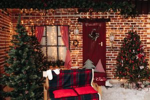 Обои на рабочий стол: christmas, decoration, design, fir tree, gift box, interior, new year, room, елка, новый год, подарки, рождество