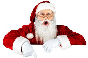 Обои на рабочий стол: белый фон, борода, дед мороз, новый год, очки, Перчатк, праздник, руки, Санта-Клаус, старик, шапка
