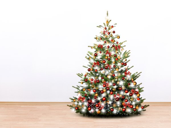 гирлянда, елка, новый год, праздники, шарики