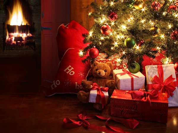 christmas tree, decoration, gifts, merry christmas, новый год, рождество