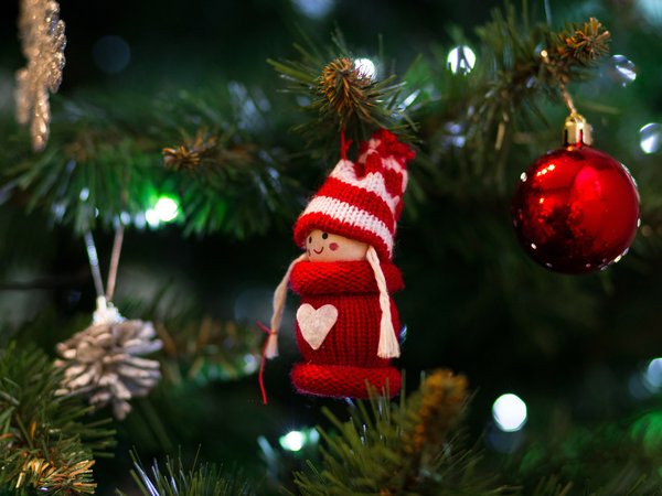 девочка, елка, ель, игрушки, новый год, рождество, украшения