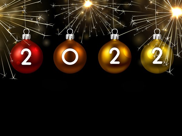 2022, new year, зима, игрушки, новый год, фон, цифры, шары
