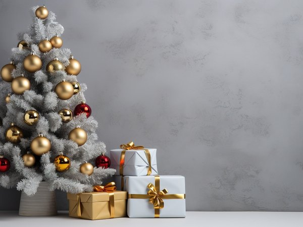 balls, christmas, decoration, gift boxes, happy, merry, new year, tree, елка, новый год, подарки, рождество, украшения, шары
