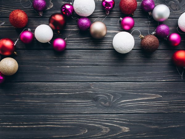 balls, christmas, decoration, merry, new year, wood, новый год, рождество, украшения, шары