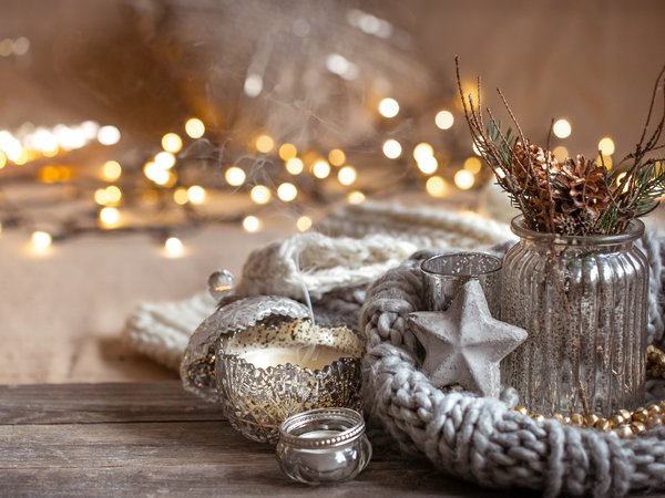 bokeh, christmas, cozy, decoration, new year, winter, винтаж, зима, новый год, рождество, свитер, украшения