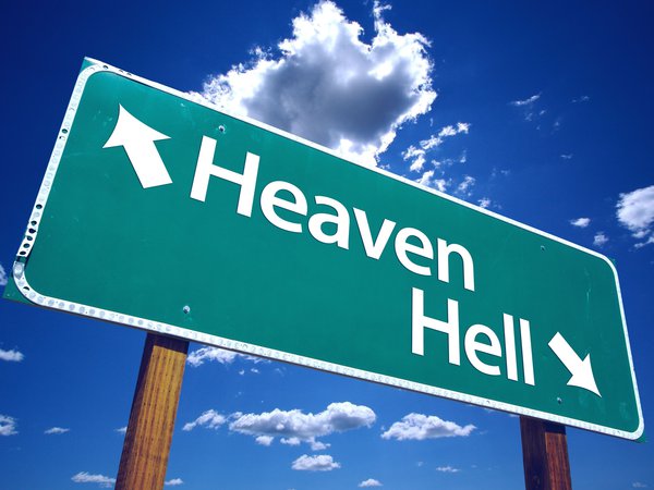 heaven or hell, ад, выбор, пути, рай, указатель