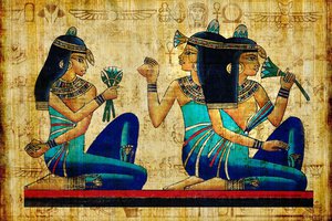 Обои на рабочий стол: ancient, egypt, брюнетки, девушки, древность, египет, рисунок