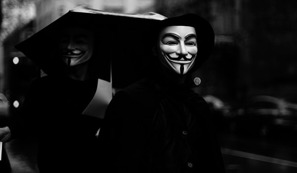 Обои на рабочий стол: anonymous, smiles, анонимы, маска