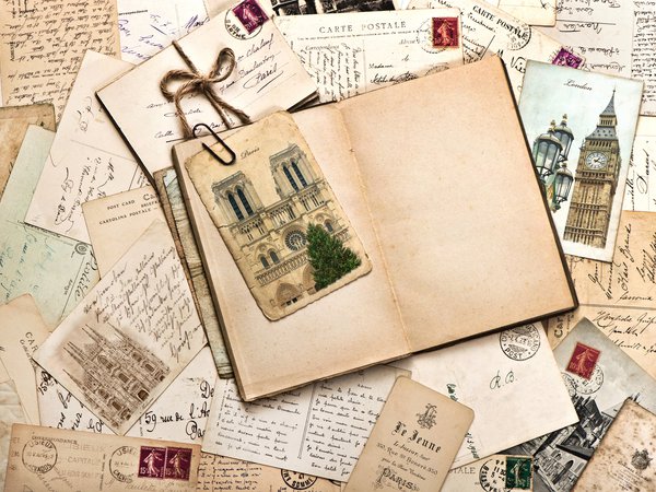 vintage, винтаж, марки, открытки, памятники, письма, старая бумага, строки