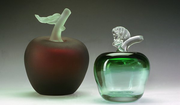 Обои на рабочий стол: Гусь-Хрустальный, декор, листик, стекло, хрусталь, яблоко