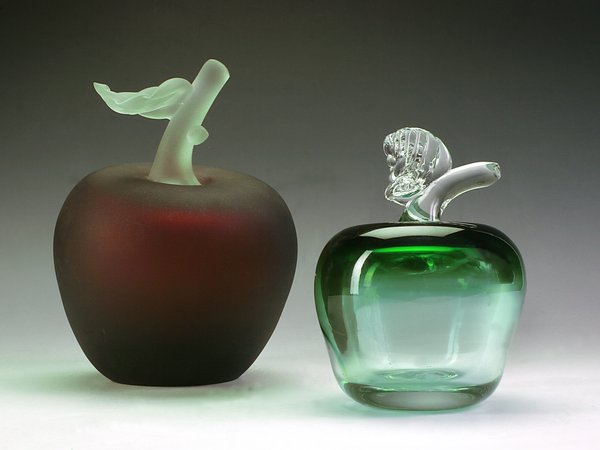 Гусь-Хрустальный, декор, листик, стекло, хрусталь, яблоко