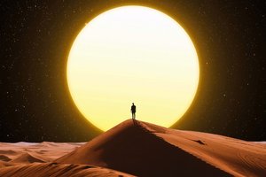 Обои на рабочий стол: einkehr, man, nature, night