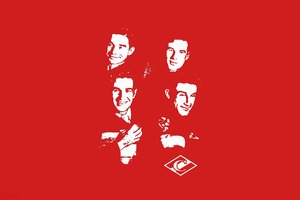 Обои на рабочий стол: spartak, Александр, Андрей, братья, Красно-белый, Николай, Петр, спартак, Старостин, Старостины, футболист