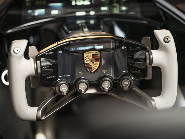 porsche, Porsche Mission X, steering wheel