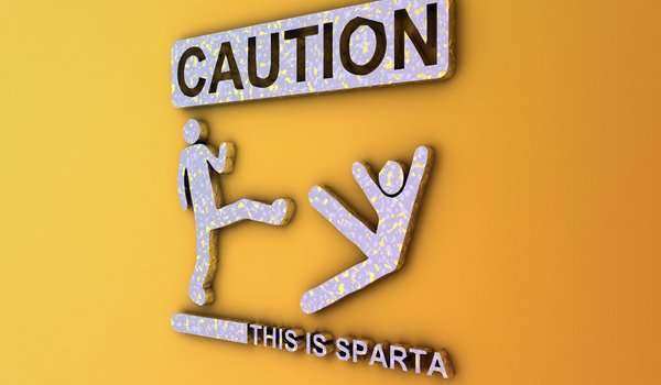Обои на рабочий стол: coution, this is sparta, это спарта