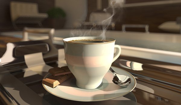 Обои на рабочий стол: 3d, coffee cup, кофе, чашка