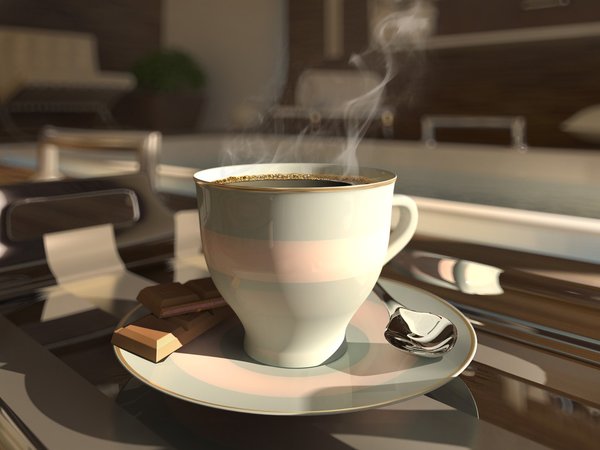 3d, coffee cup, кофе, чашка