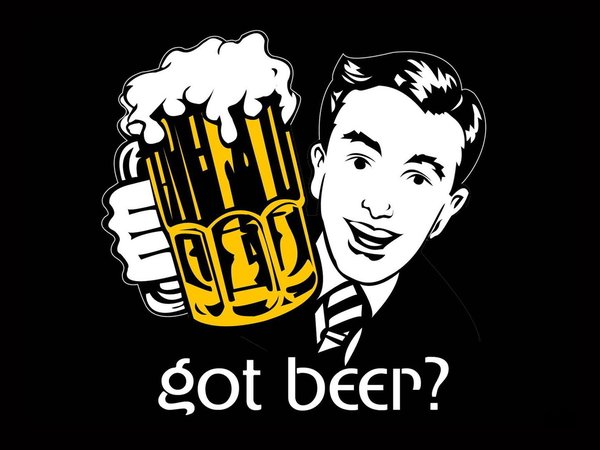 got beer?, бокал, взгляд, есть пиво?, кружка, лицо, надпись, пивная, пиво, слова, текст, фон, черный