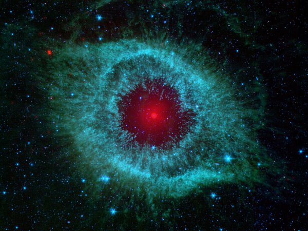 helix, infrared, nebula, spitzer, туманность, улитка