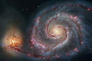 Обои на рабочий стол: галактика, космос, спиралевидная