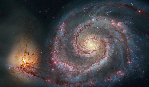 Обои на рабочий стол: галактика, космос, спиралевидная
