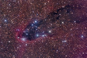 Обои на рабочий стол: dark nebula, scorpius, star formation, звездообразование, космос, скорпион, темная туманность