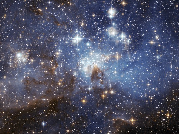 LH 95, nebula, space, stars, звезды, космос, туманность