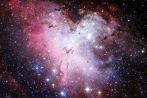Обои на рабочий стол: m16, NGC 6611, звезды, космос, орел, телескоп, туманность, Хаббл