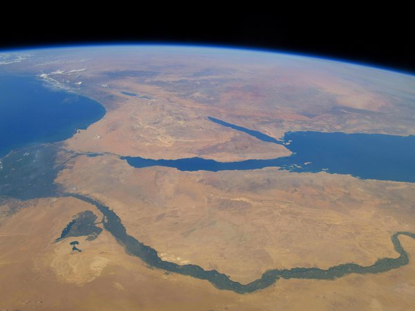 африка, земля, Красное море, Нил, река, Синайский полуостров, Средиземное море