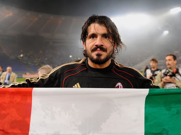 ac milan, gattuso, gennarro rino gattuso, serie a, бешаный, милан, псих