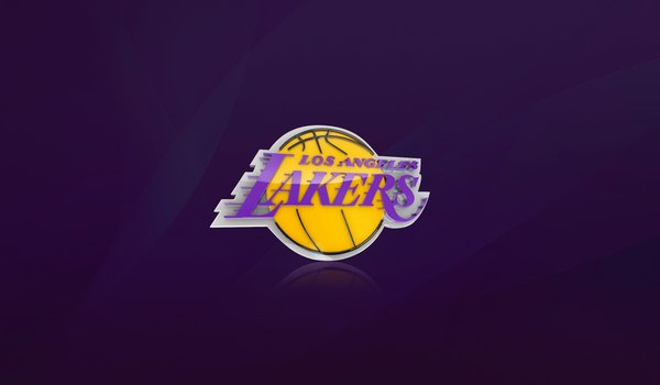 Обои на рабочий стол: Los Angeles Lakers, nba, баскетбол, логотип, Лос анджелес, фиолетовый, фон