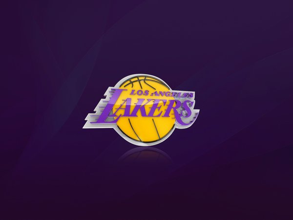 Los Angeles Lakers, nba, баскетбол, логотип, Лос анджелес, фиолетовый, фон