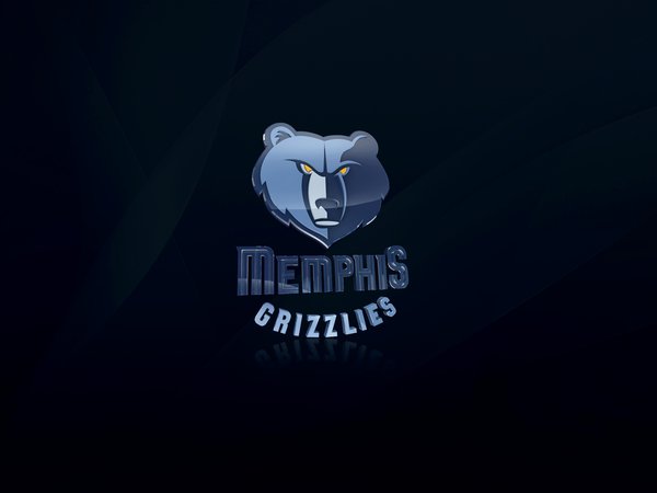 Memphis Grizzlies, nba, баскетбол, гризли, логотип, синий, фон
