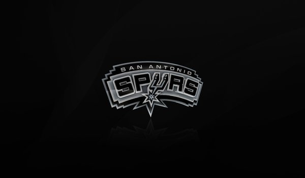 Обои на рабочий стол: nba, San Antonio Spurs, баскетбол, логотип, Сан Антонио, серый, фон, черный