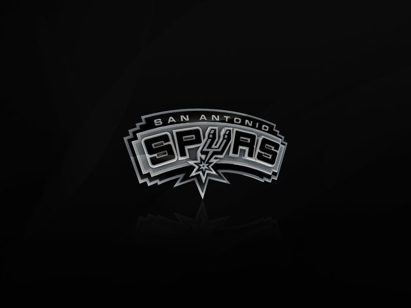 nba, San Antonio Spurs, баскетбол, логотип, Сан Антонио, серый, фон, черный