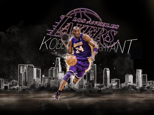 Kobe Bryant, Lakers, los angeles, nba, баскетбол, игрок, Коби Брайант, Лейкерс, Лос анджелес, мяч