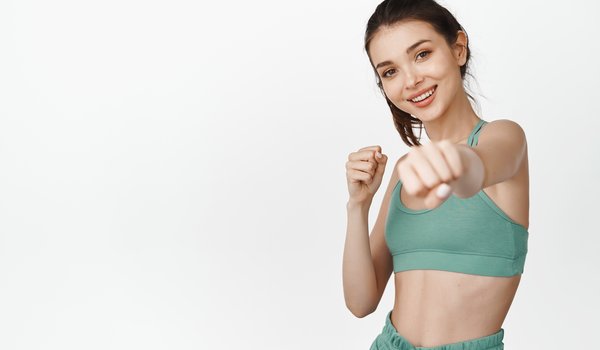 Обои на рабочий стол: exercise, fitness, girl, smiled, sports