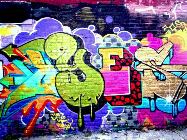 граффити, слово, стена