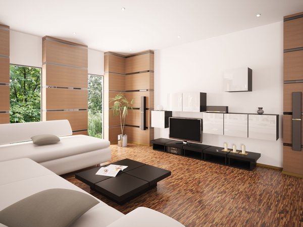 interior design, диван, дизайн, журнальный, интерьер, подушки, просторный, столик, телевизор