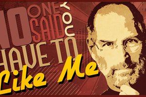 Обои на рабочий стол: like me, steve jobs, надписи, стив джобс