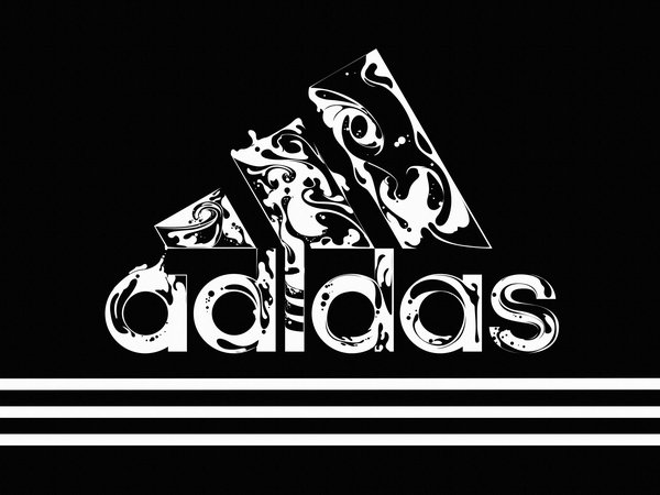 adidas, адидас, логотип, полосы, стиль, фон, черный